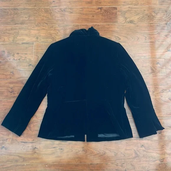 Lafayette 148 Black Silk Blend Jacket Coat - Picture 9 of 10